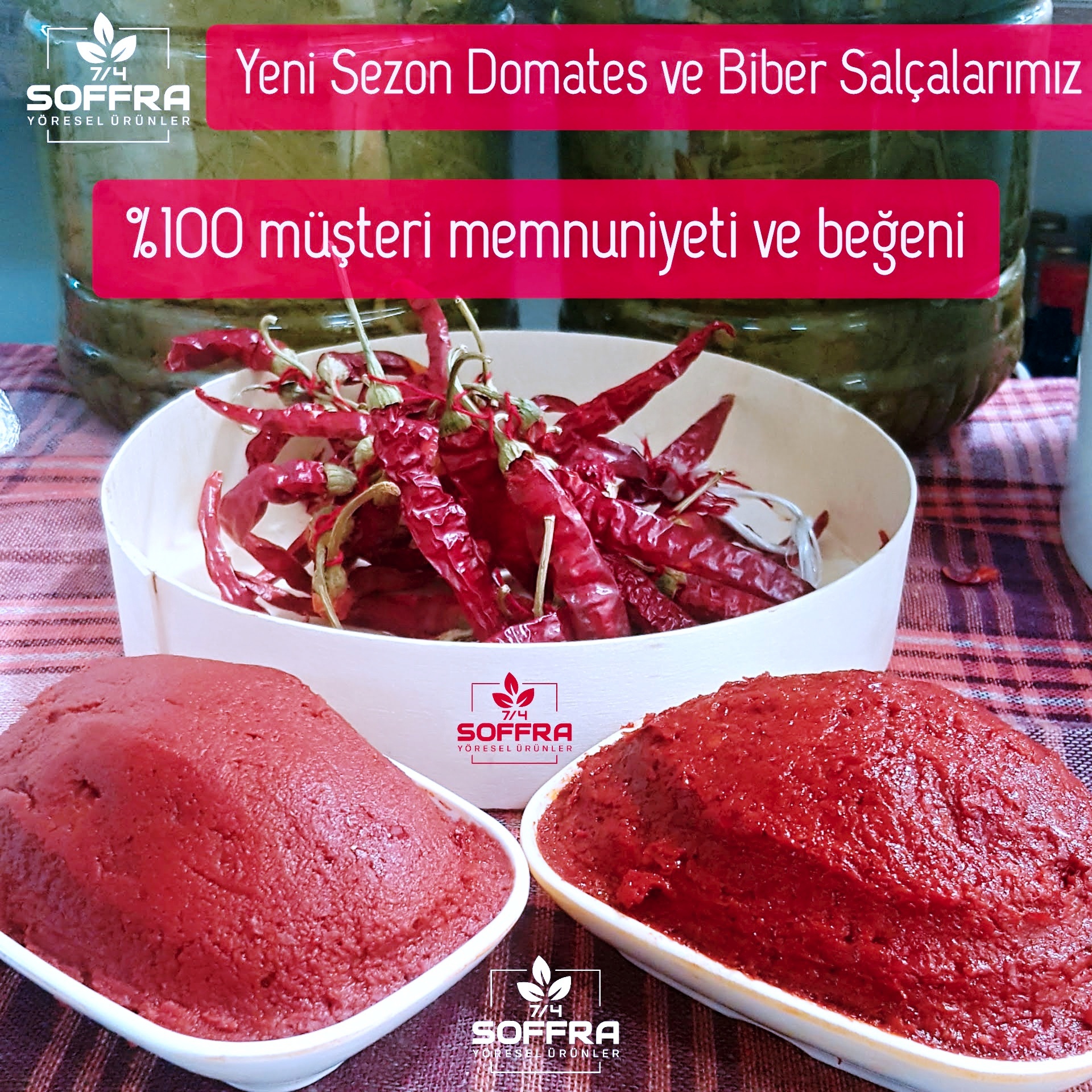 Biber Salçası  1 kg Gün Kurusu