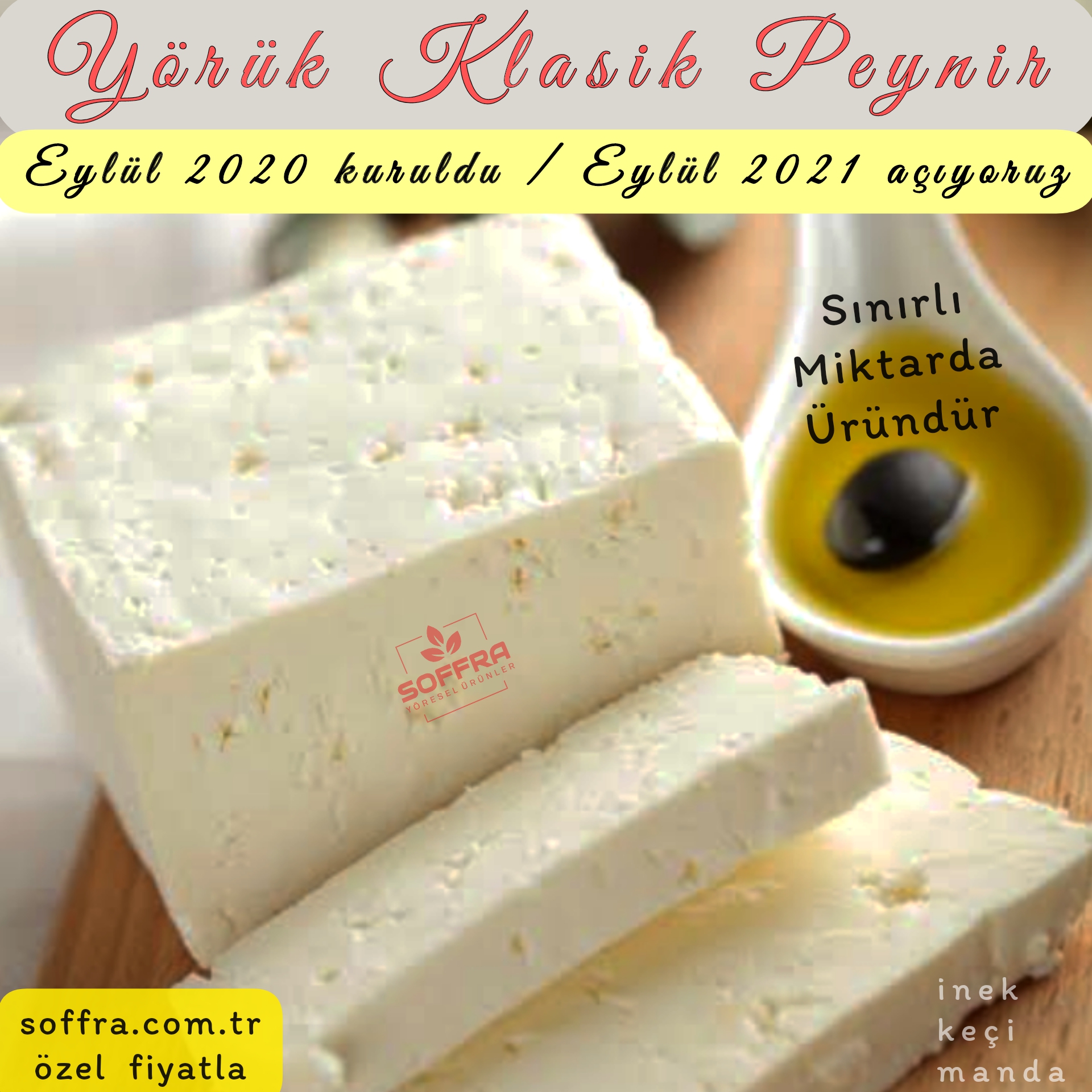 Yörük Klasik Peynir 2 kg tirmis indirimi