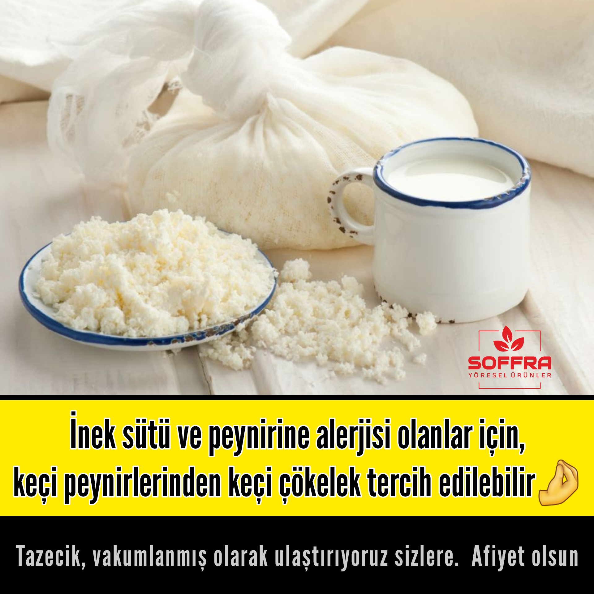 Keçi Çökelek Peynir (Keçi Lor)